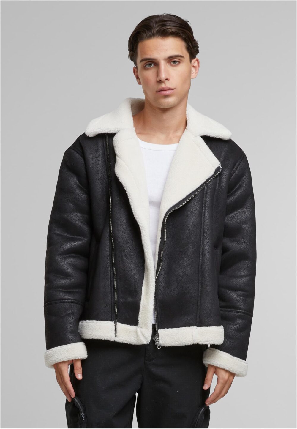 SHEARLING BIKER JACKET